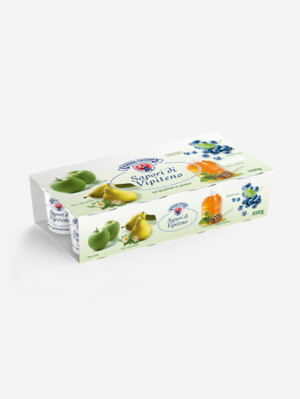 Yogurt sapori di Vipiteno gusto miele, melissa, pera, camomilla, mela verde, mirtilli neri